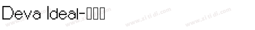 Deva Ideal字体转换